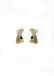 Envy Gold Pave Crossover Huggie Earrings
