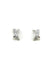 Envy Silver Pave Crossover Huggie Earrings