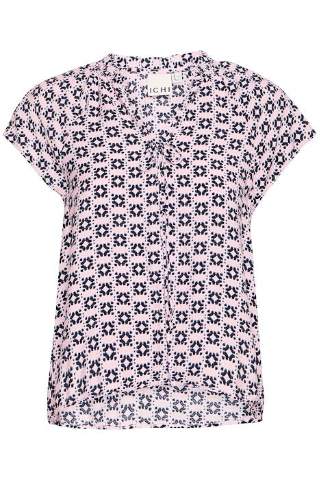Ichi Favira Top- Square IKat Aop