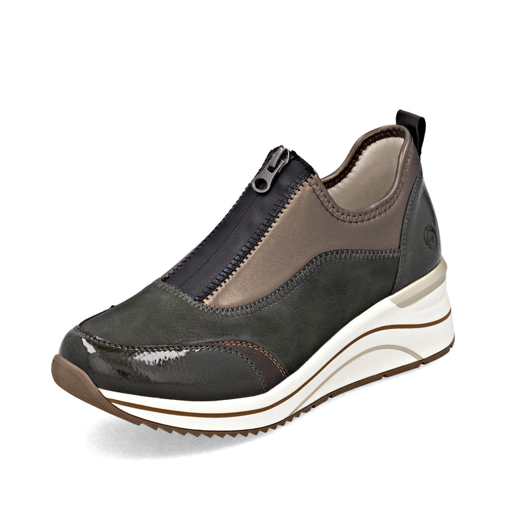 Remonte Green Zip Trainers D0T08-54
