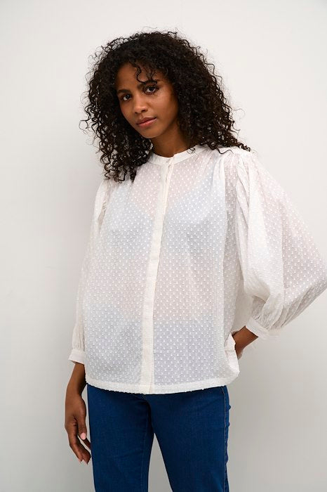 Kaffe KAroca Blouse- Chalk