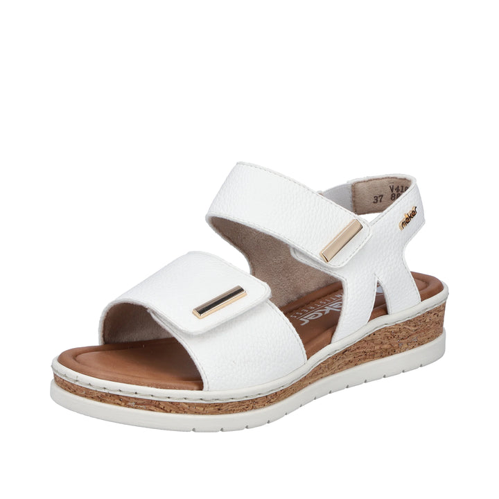 Rieker Strap Sandal- White V4181-80