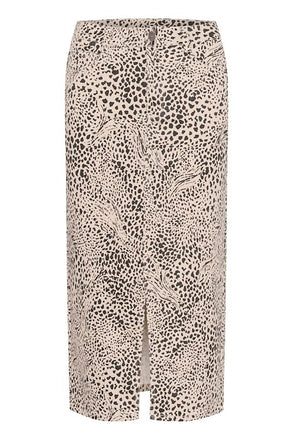 Kaffe Lisa Skirt- Abstract Leopard