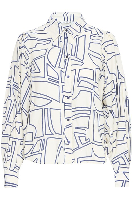 BYoung Ilya Shirt-Birch Outline Geo