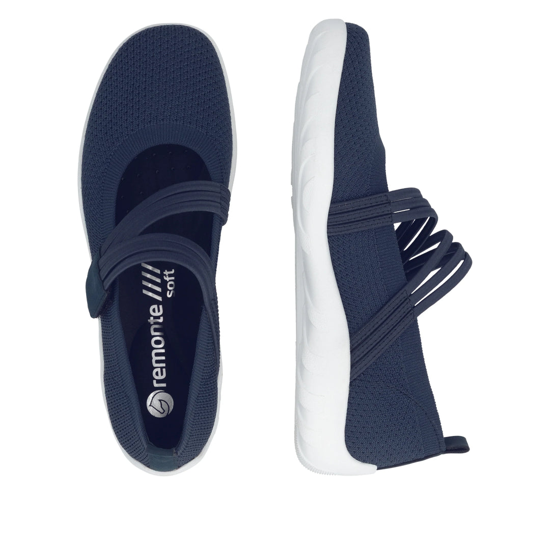 Remonte Ballerina Shoe - Blue | R3519-14