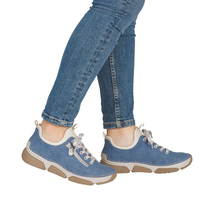 Rieker Slip-on Shoe- Blue | 45973-14