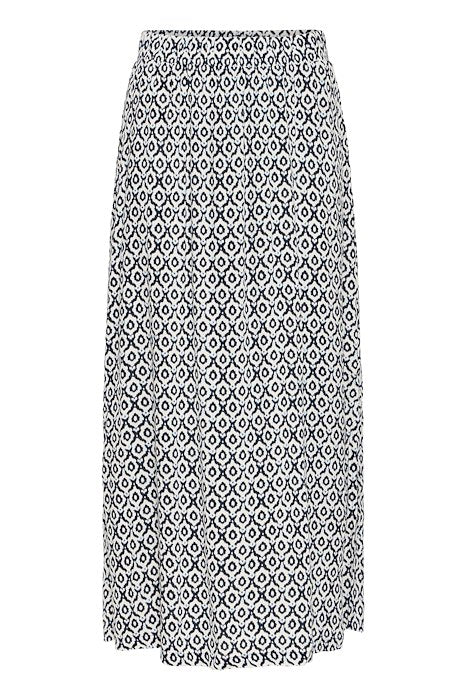 Ichi Marrakech Skirt- Tile Blue