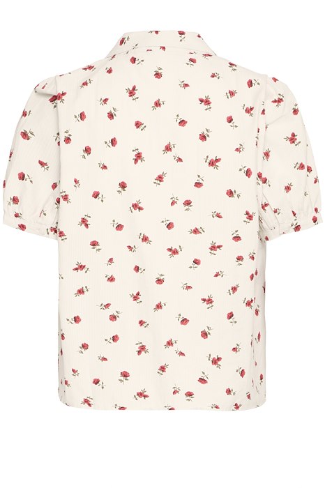 Ichi Rosey Shirt- Geranium Flower