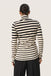 Soaked In Luxury Spina Pullover- Black & White Stripe