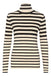 Soaked In Luxury Spina Pullover- Black & White Stripe