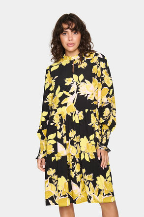 Saint Tropez GraceSZ Dress- Black Burnished Florals