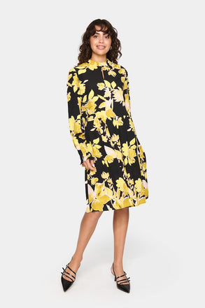 Saint Tropez GraceSZ Dress- Black Burnished Florals
