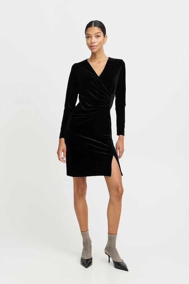 Byoung Perlina Wrap Dress- Black