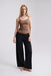 Ichi Kate Wide Leg Trouser- Long Black