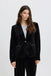 Ichi Velvetty Blazer- Black