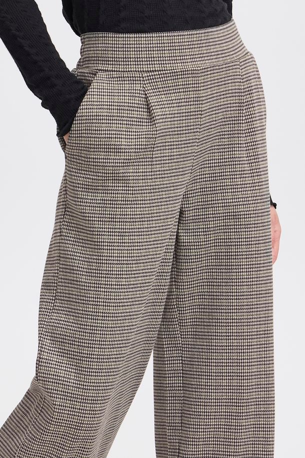 BYoung Rowan Stripe Pants- Black Mix