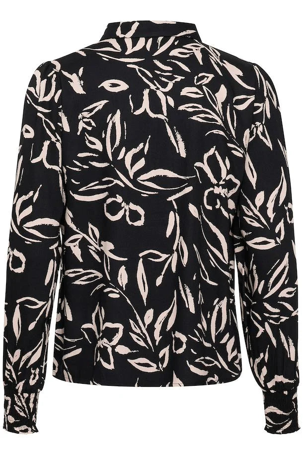 Kaffe KAForrest Shirt- Blacksand Painted Flower