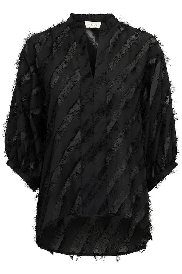 Soaked In Luxury Colete Amily Blouse- Black