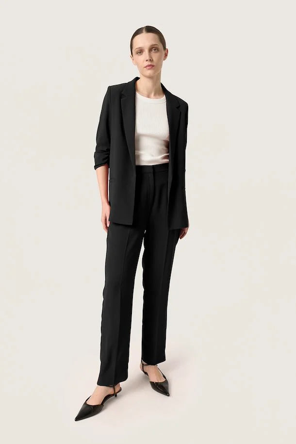 Soaked In Luxury Shirley Trousers- Black