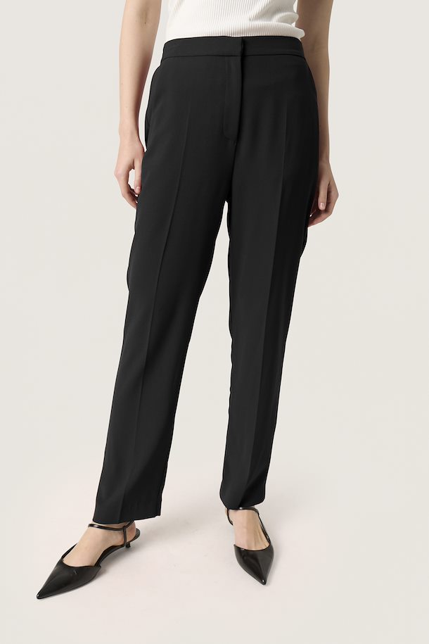 Soaked In Luxury Shirley Trousers- Black