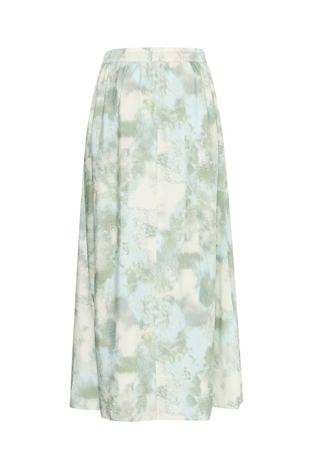 BYoung Ibine Slit Skirt- Blue Haze Blur