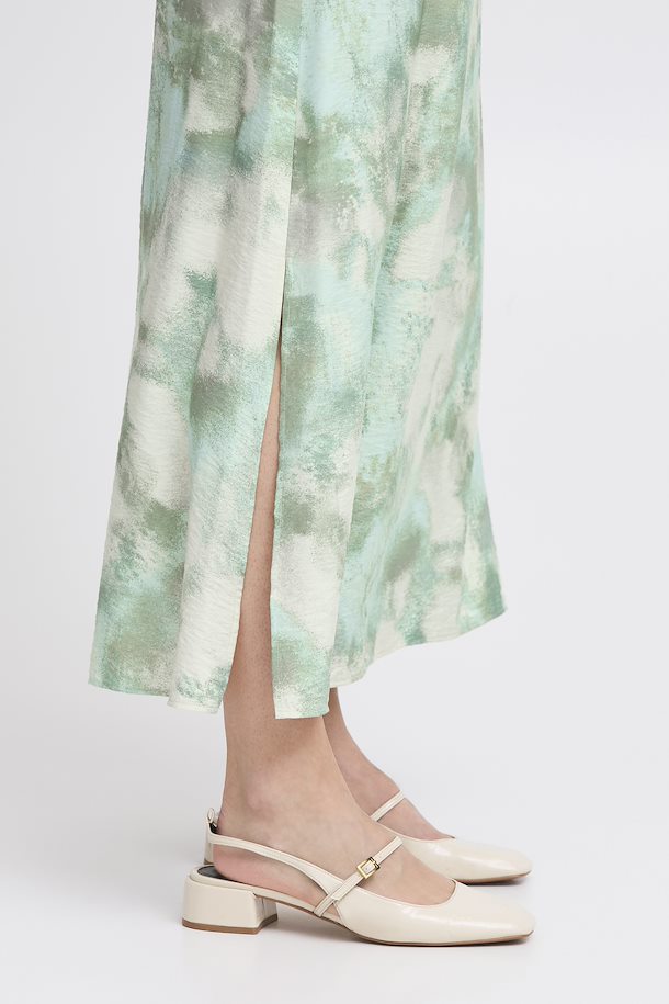 BYoung Ibine Slit Skirt- Blue Haze Blur