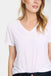 Saint Tropez AdeliaSZ V Neck T-Shirt - Bright white