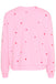 Saint Tropez Dagna Sweater- Bonbon Flame Hearts