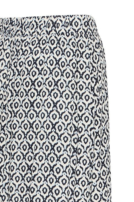 Ichi Marrakech Skirt- Tile Blue