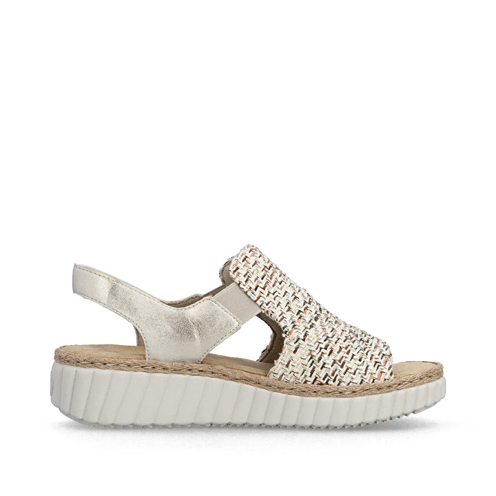 Rieker Woven Sandel's- Beige