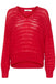 Soaked In Luxury Virana Pullover- Salsa