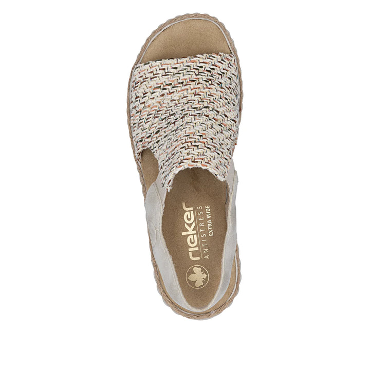 Rieker Woven Sandel's- Beige