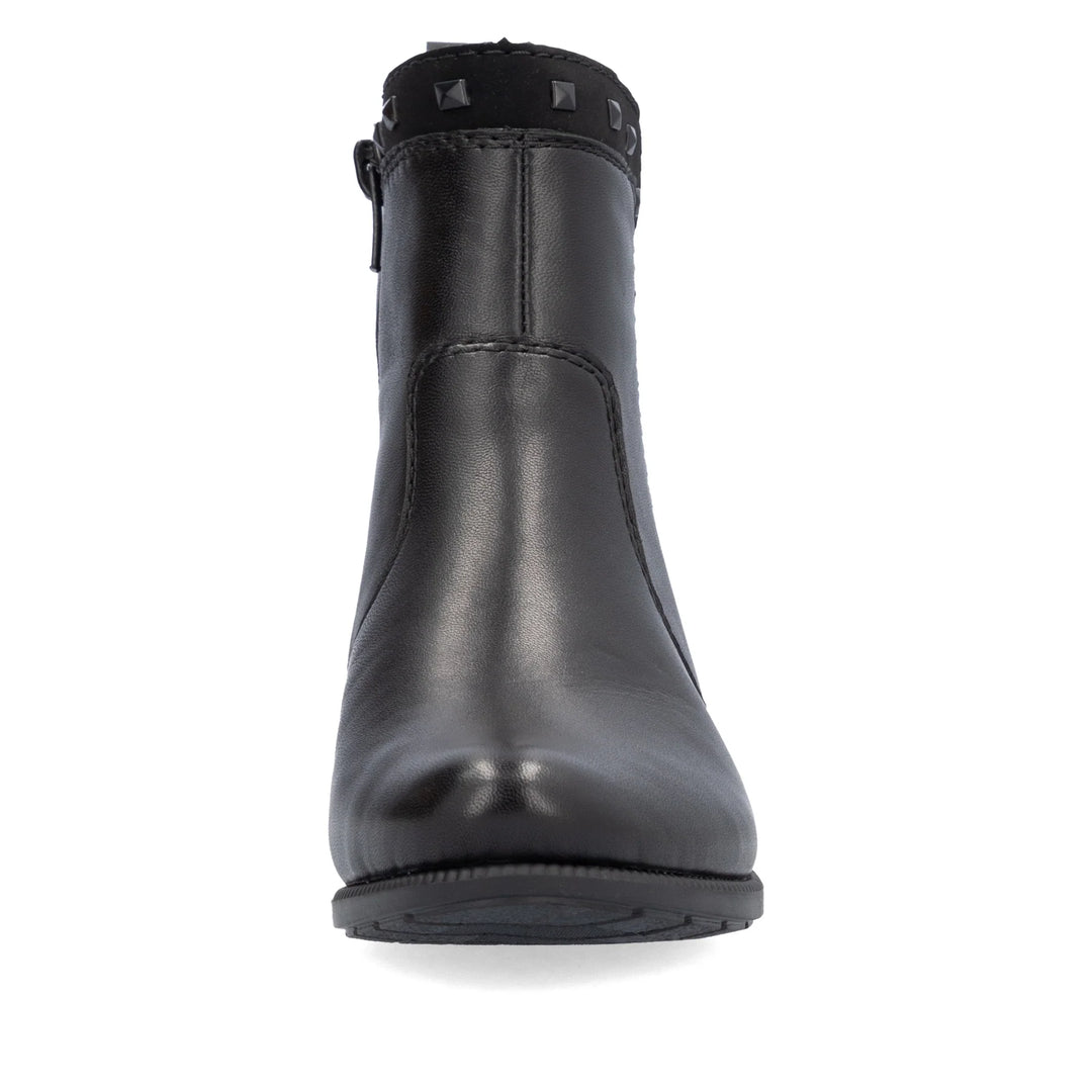 78657-00 Rieker Black Heel Boots
