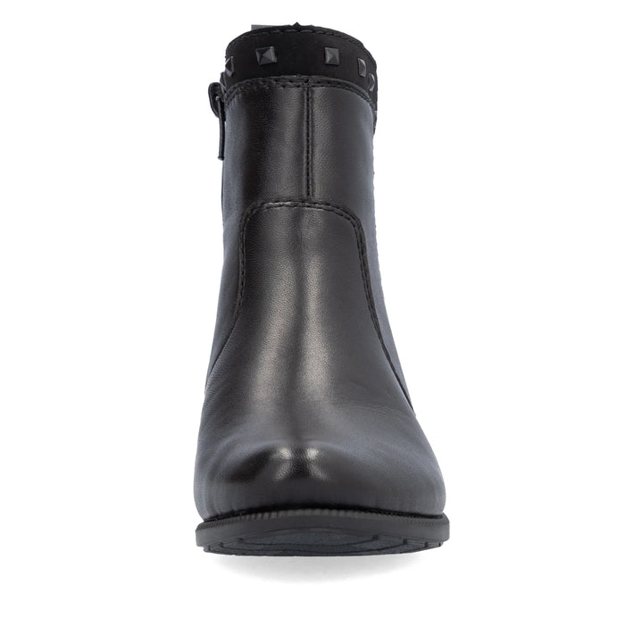 78657-00 Rieker Black Heel Boots