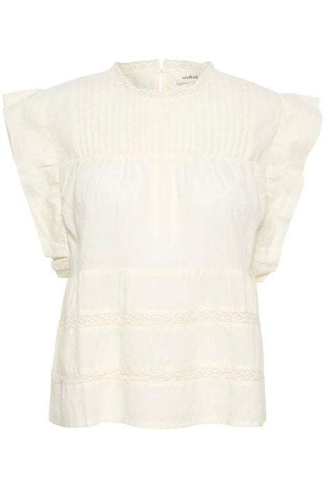 Soaked In Luxury Oliviera Top - Whisper White