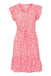 Ichi Vera Dress - Calypso Coral Ikat Aop