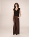 Grace & Mila Santa Sleeveless Cardigan - Chocolat