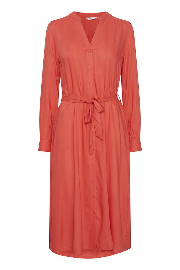 B.Young Josa Long Shirt Dress - Cayenne