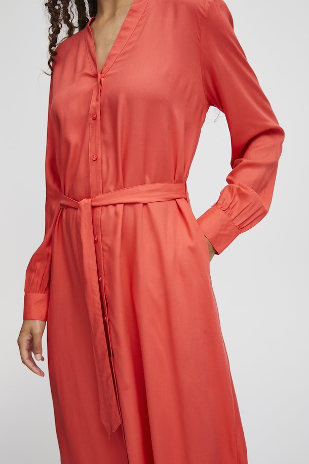 B.Young Josa Long Shirt Dress - Cayenne