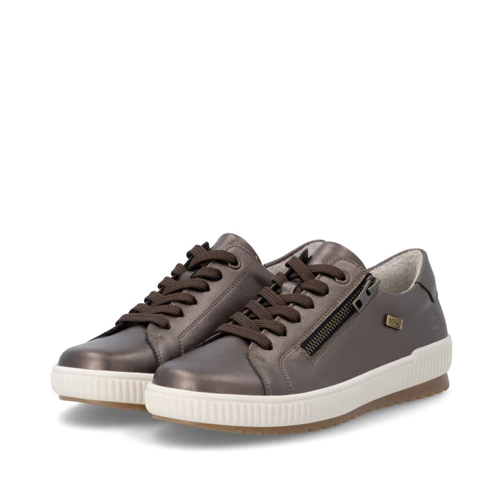 Remonte Zip Up Trainer- Metallic