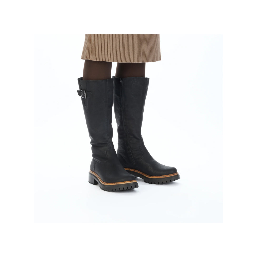 72694-00 Rieker Black Boot