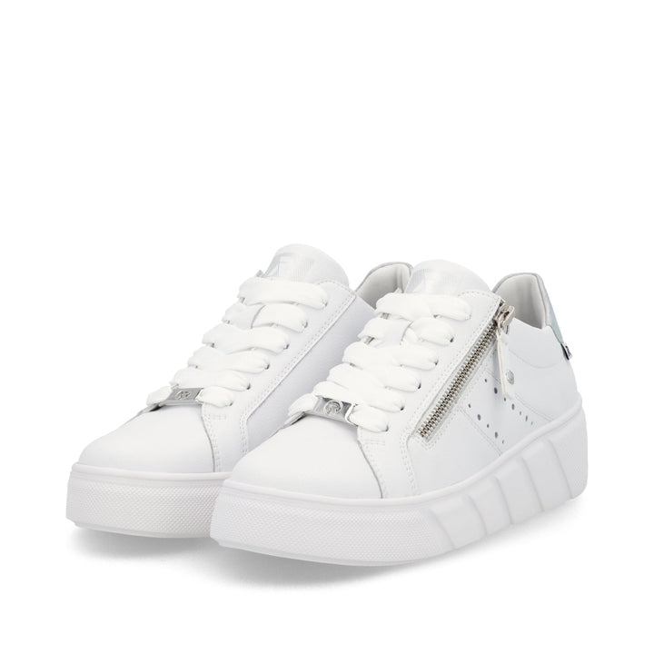 Rieker Sport Zip Trainer- White
