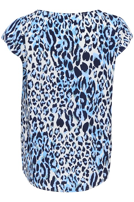 Saint Tropez BlancaSZ Blouse - Baby's Breath Blue Animal