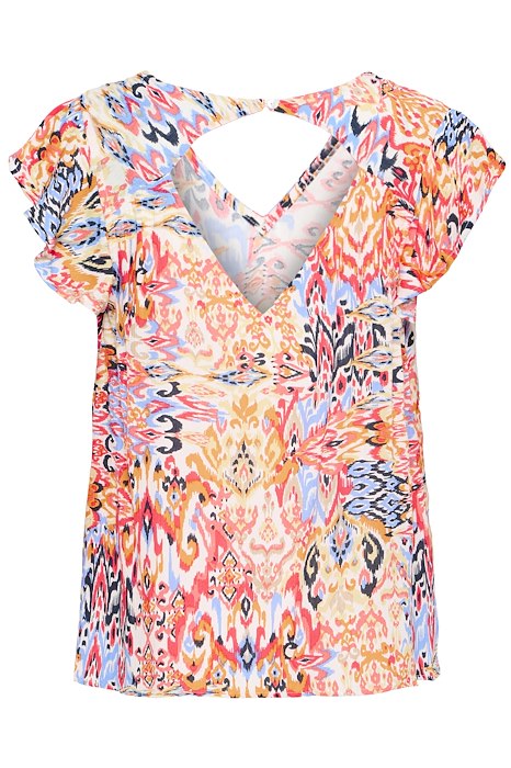 Ichi Marrakech AOP Top- Geranium Multi