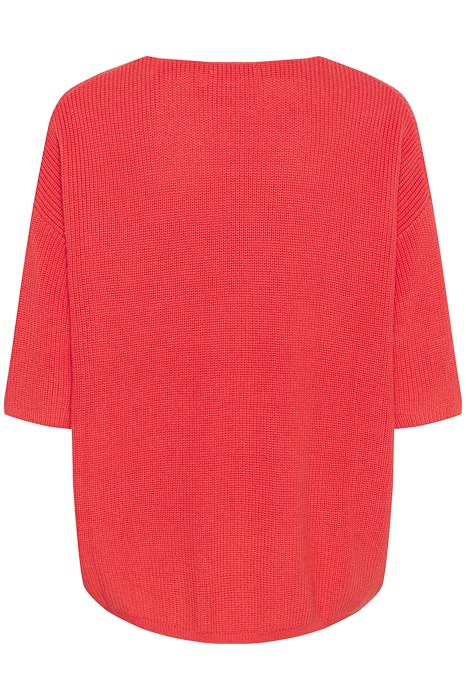 Soaked In Luxury Tuesday Spring Jumper- Hot Coral