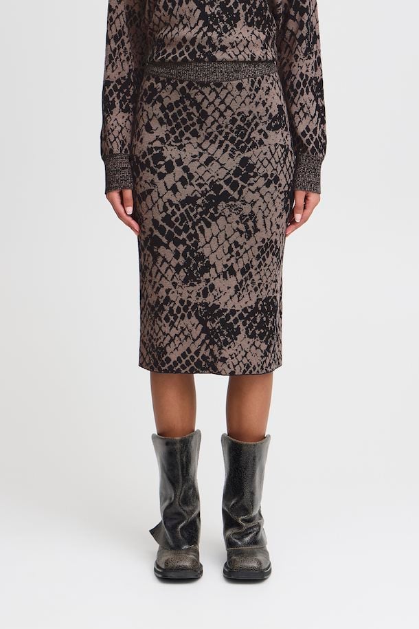 Ichi IHMeleo Skirt- Deep Fungi Snake