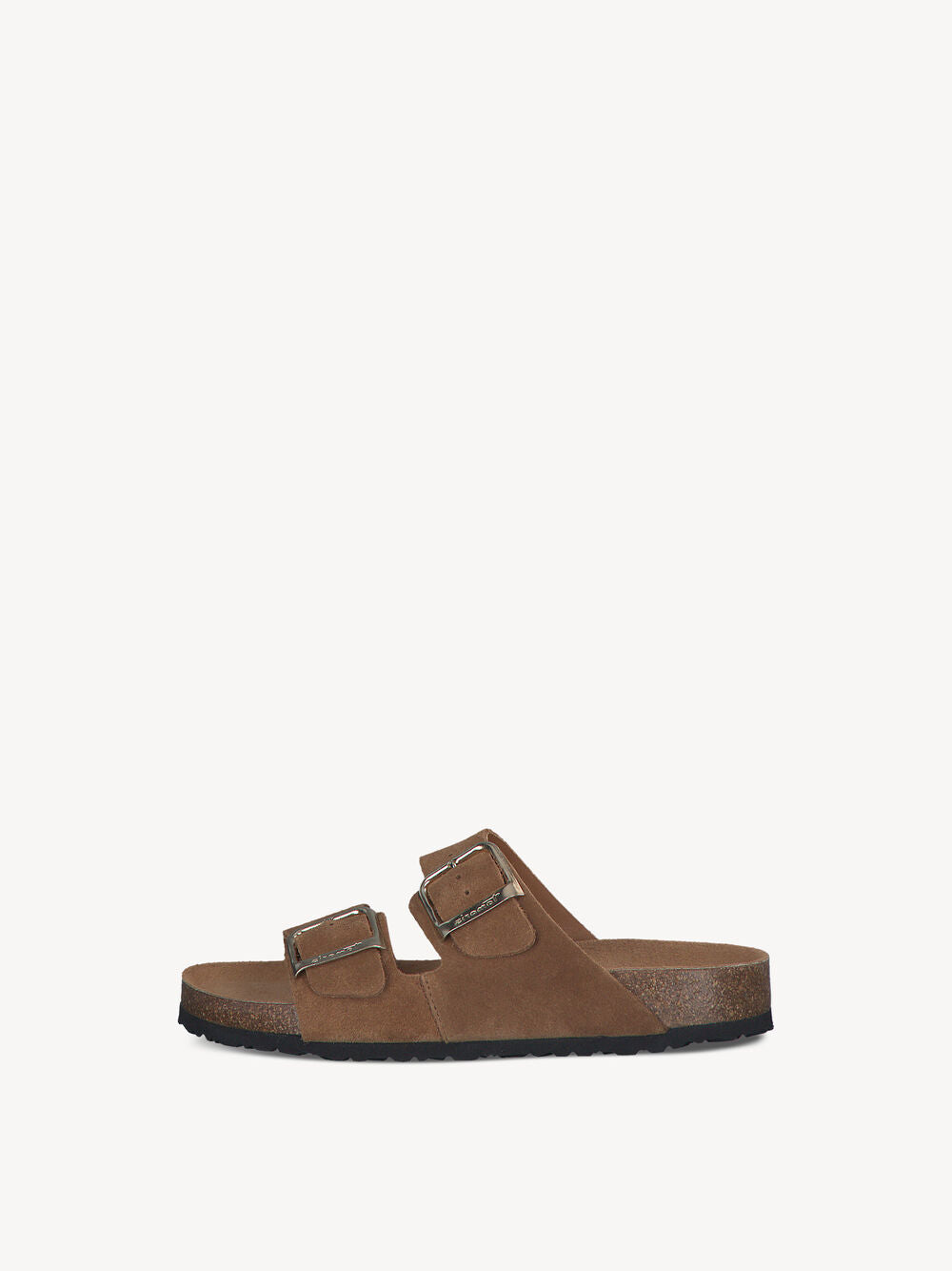 Tamaris Leather Mule Sandals- Cognac