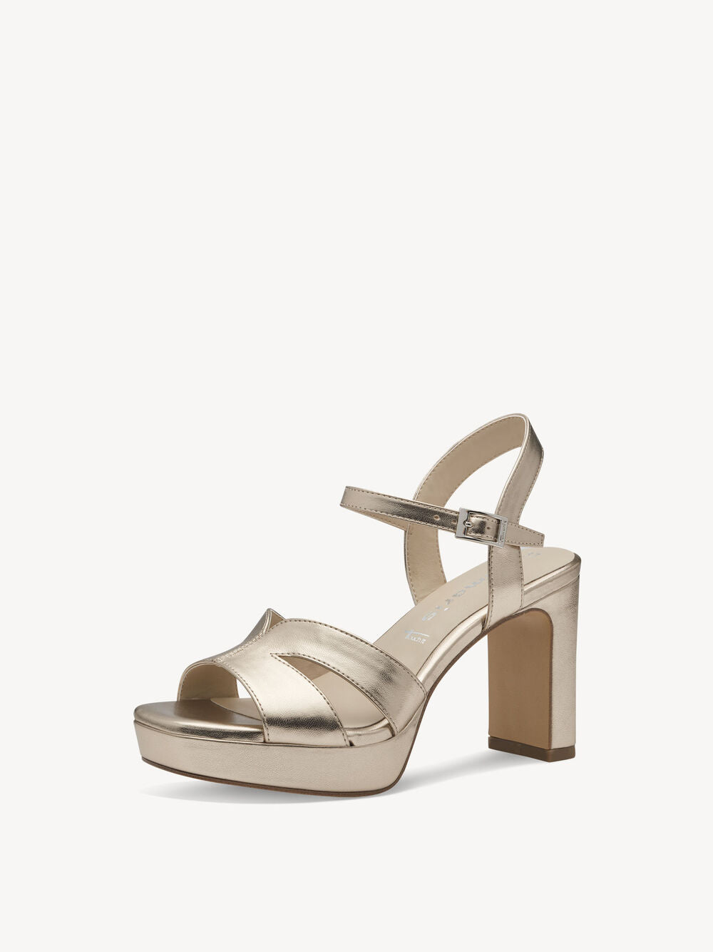 Tamaris Heeled Sandal- Gold