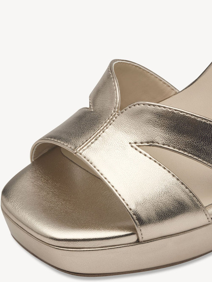 Tamaris Heeled Sandal- Gold