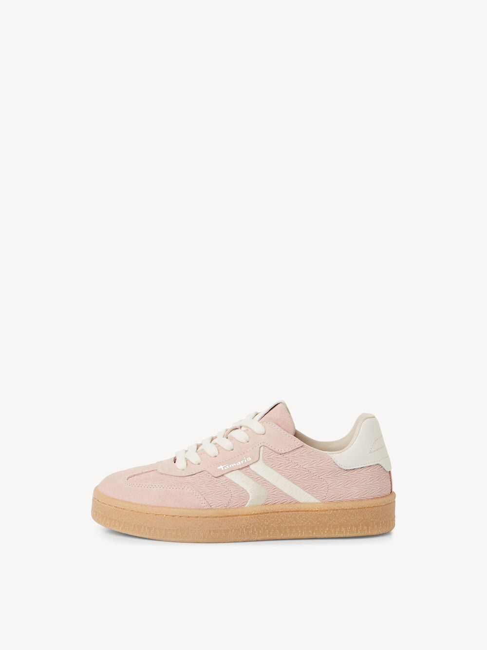 Tamaris Leather Trainer- Light Rose
